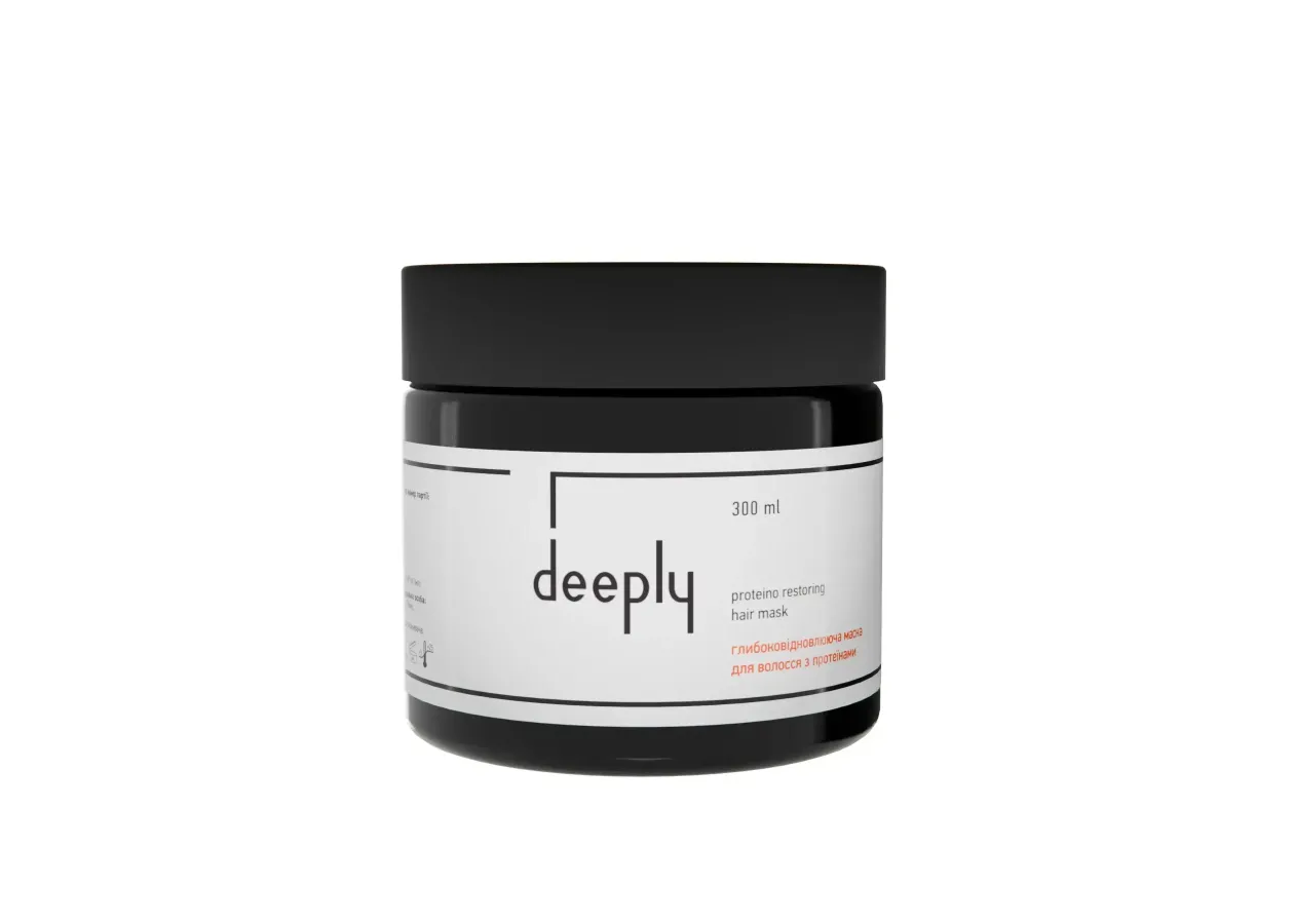Глибоковідновлююча маска для волосся Deeply з протеїнами (300 мл)