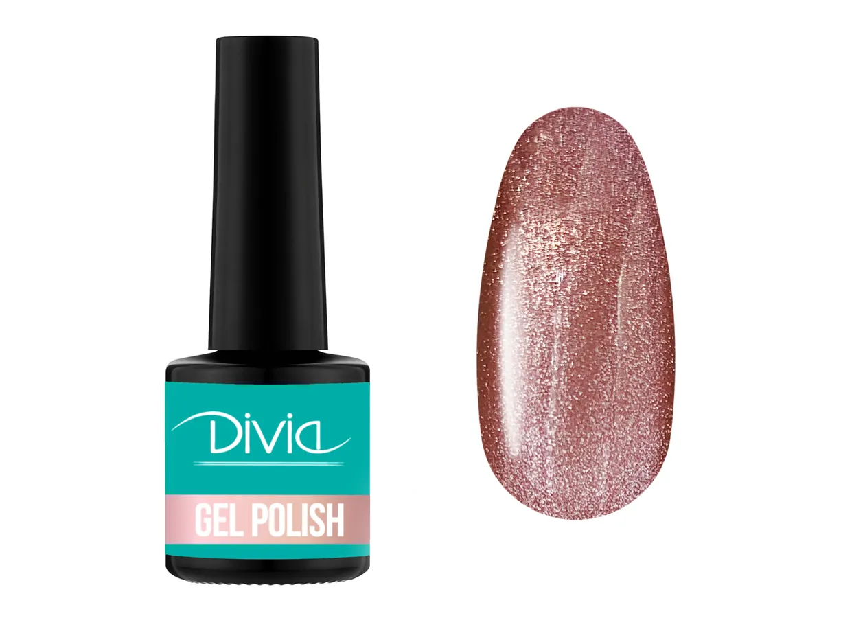 Гель-лак кришталева кішка Divia 