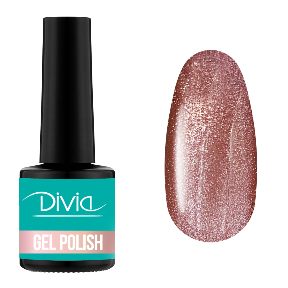 Гель-лак кришталева кішка Divia