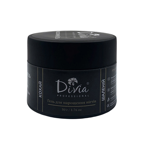 Гель моделюючий прозорий для нарощування нігтів Divia - Di972 (100 г)