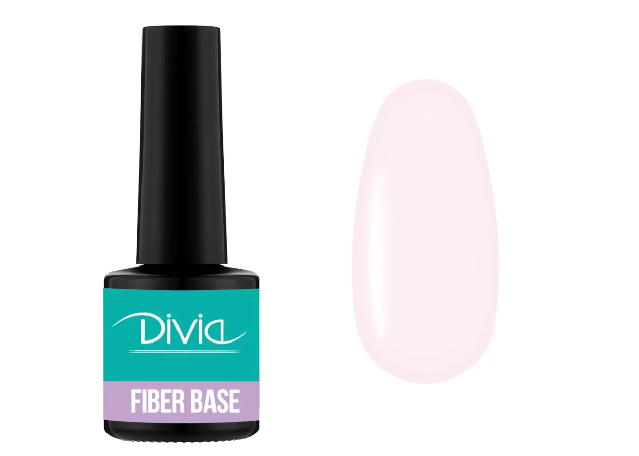 Файбер база для нігтів з армуючими волокнами Divia 