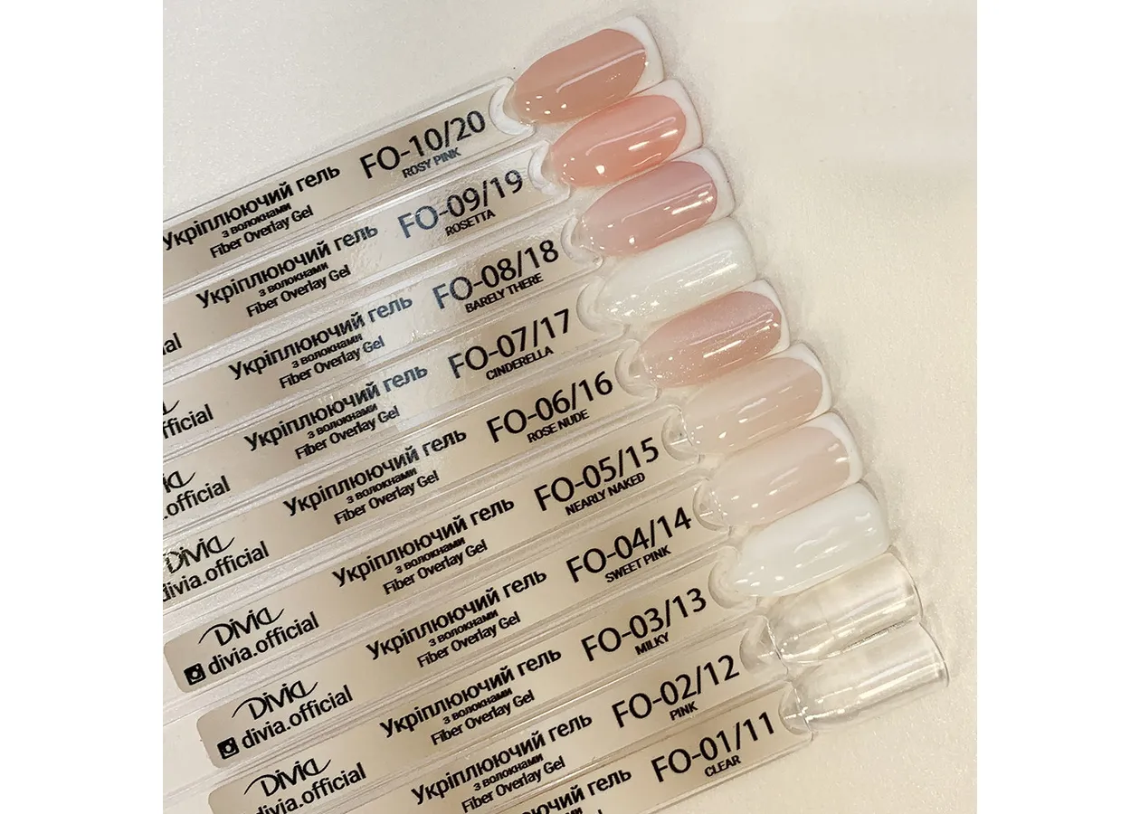 Файбер база для нігтів з армуючими волокнами Divia 