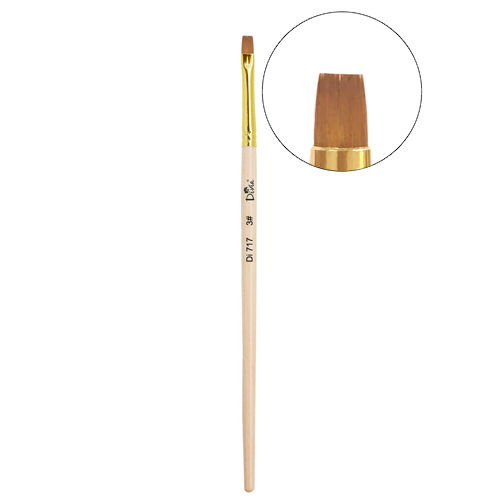 Пензлик для дизайну зі штучного ворсу Divia