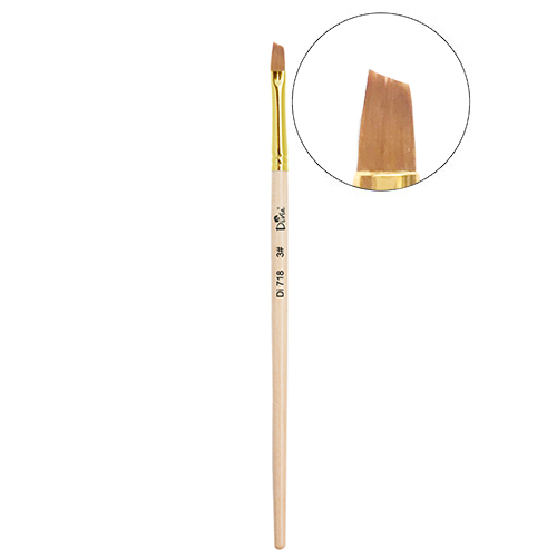 Пензлик для дизайну зі штучного ворсу Divia