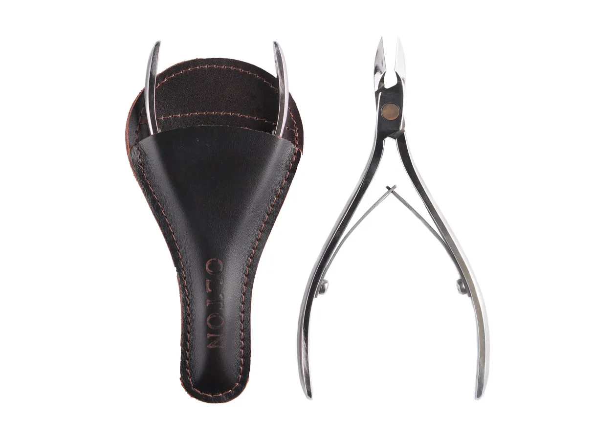 Кусачки манікюрні професійні для шкіри Olton - L