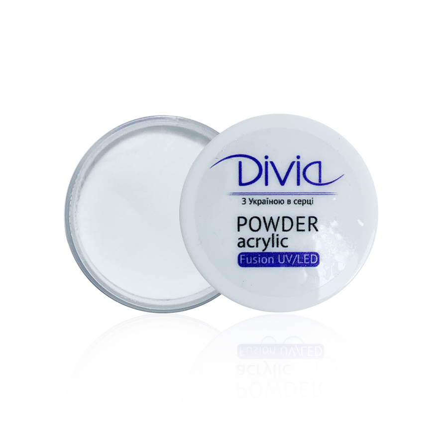 Акрилова пудра для нігтів прозора Divia