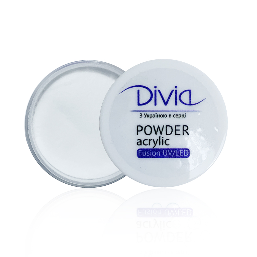 Акрилова пудра для нігтів прозора Divia
