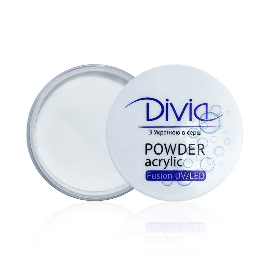 Акрилова пудра для нігтів прозора Divia
