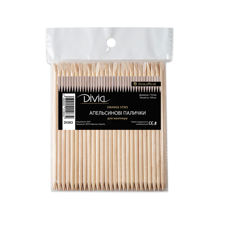 Апельсинові палички Divia - Di583 (11 см, 100 шт)