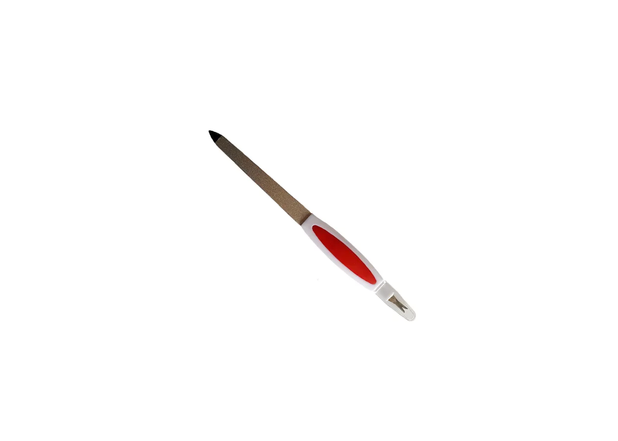 Пилка металева для нігтів з тримером для кутикули Luxury - NF38 [19,5 см]