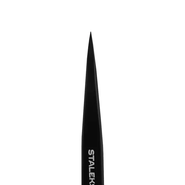 Пінцет для брів точковий Expert TE-11-5b (чорний) Сталекс - Фото 4