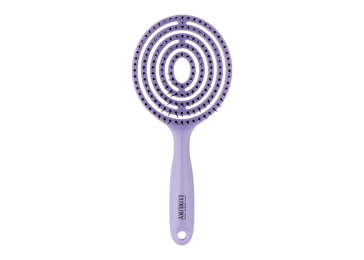 Щітка масажна для волосся велика кольорова Luxury - HB-05-14