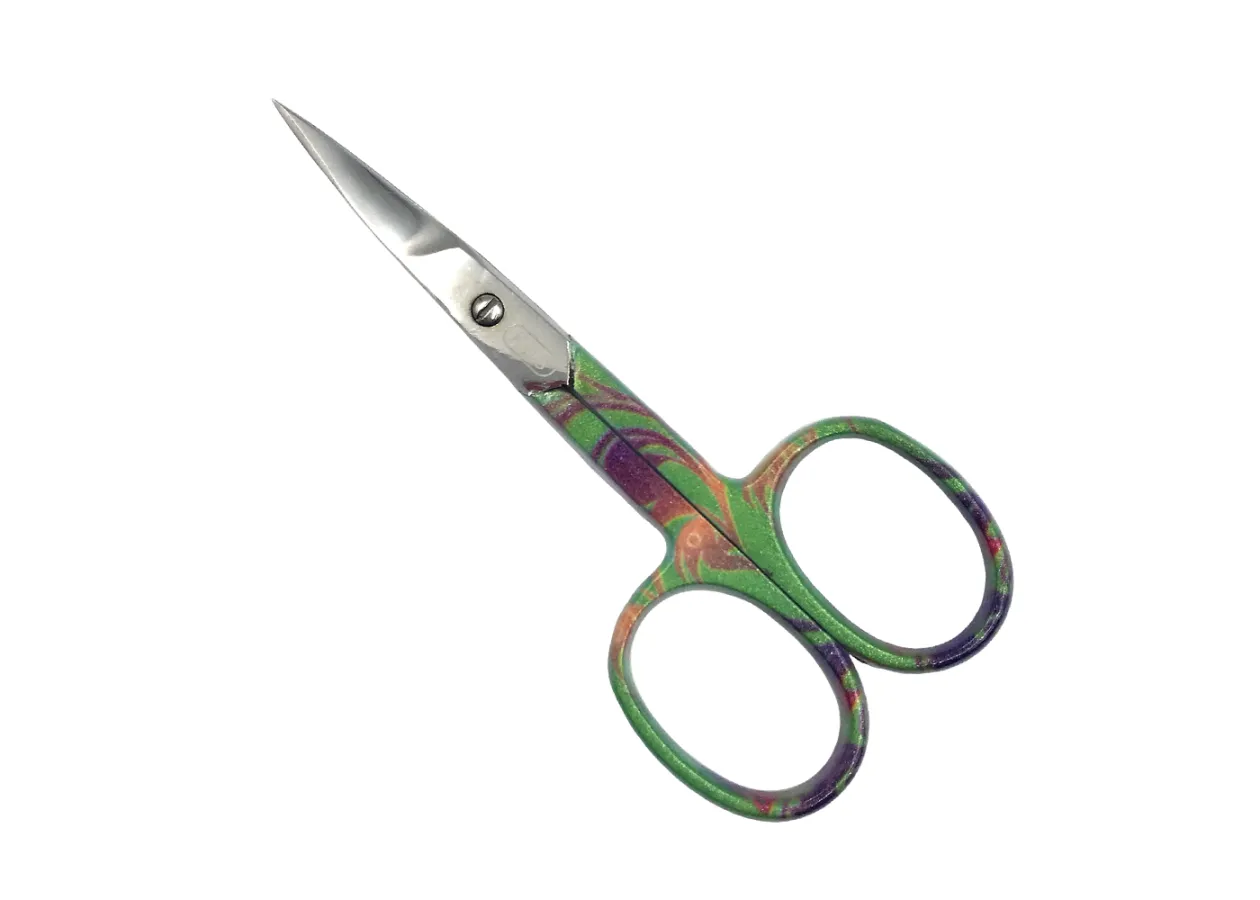 Манікюрні ножиці для нігтів вигнуті KDS - 01-3252 [кольорові]