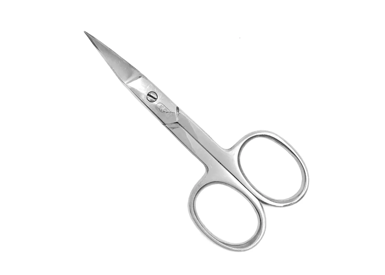 Манікюрні ножиці для нігтів вигнуті KDS - 01-4252 [срібні]