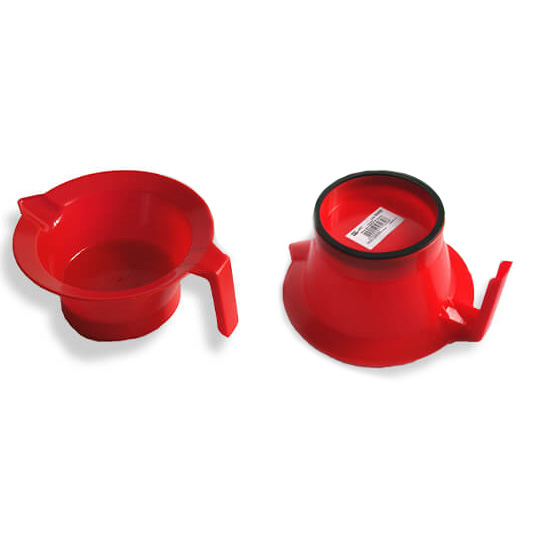 Пластикова миска для фарби для волосся з гумовою вставкою Luxury - 10-4058