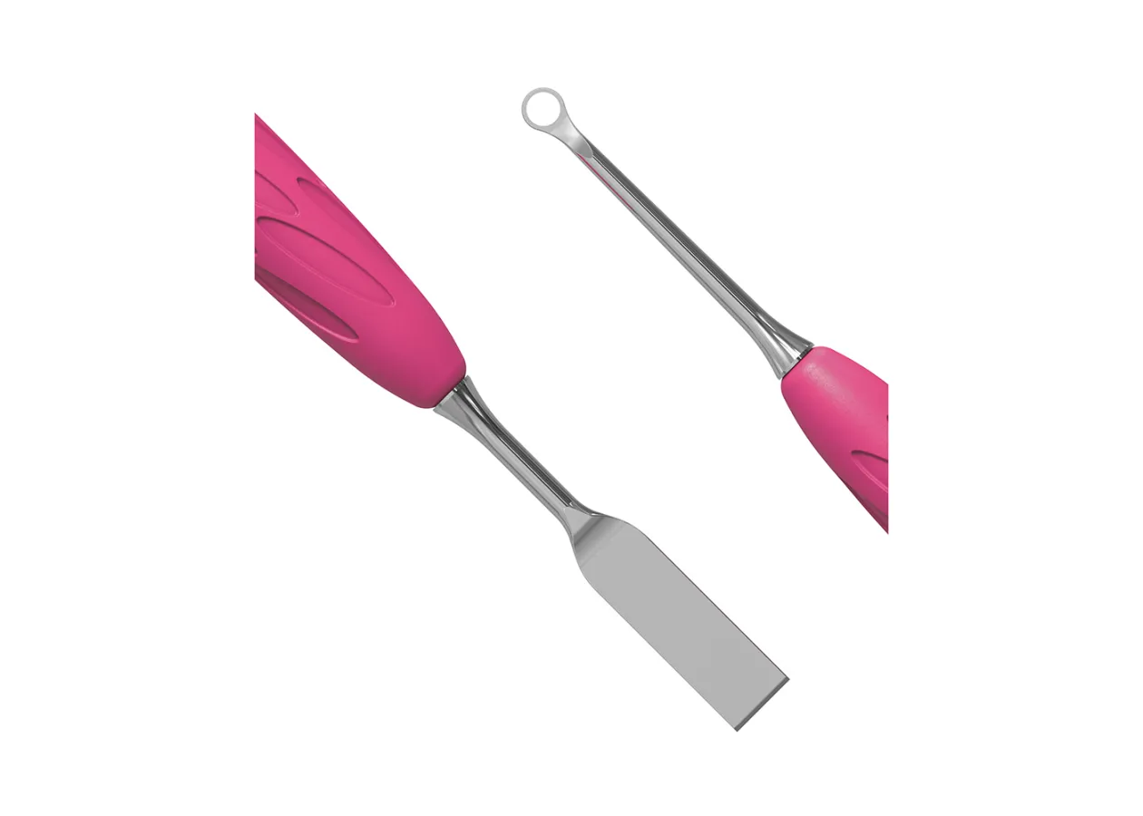 Лопатка манікюрна з силіконовою ручкою 