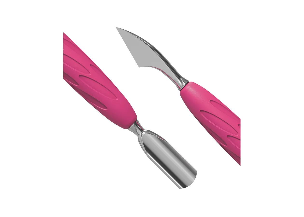 Лопатка манікюрна з силіконовою ручкою 