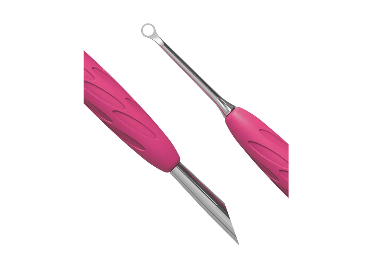 Лопатка манікюрна з силіконовою ручкою 