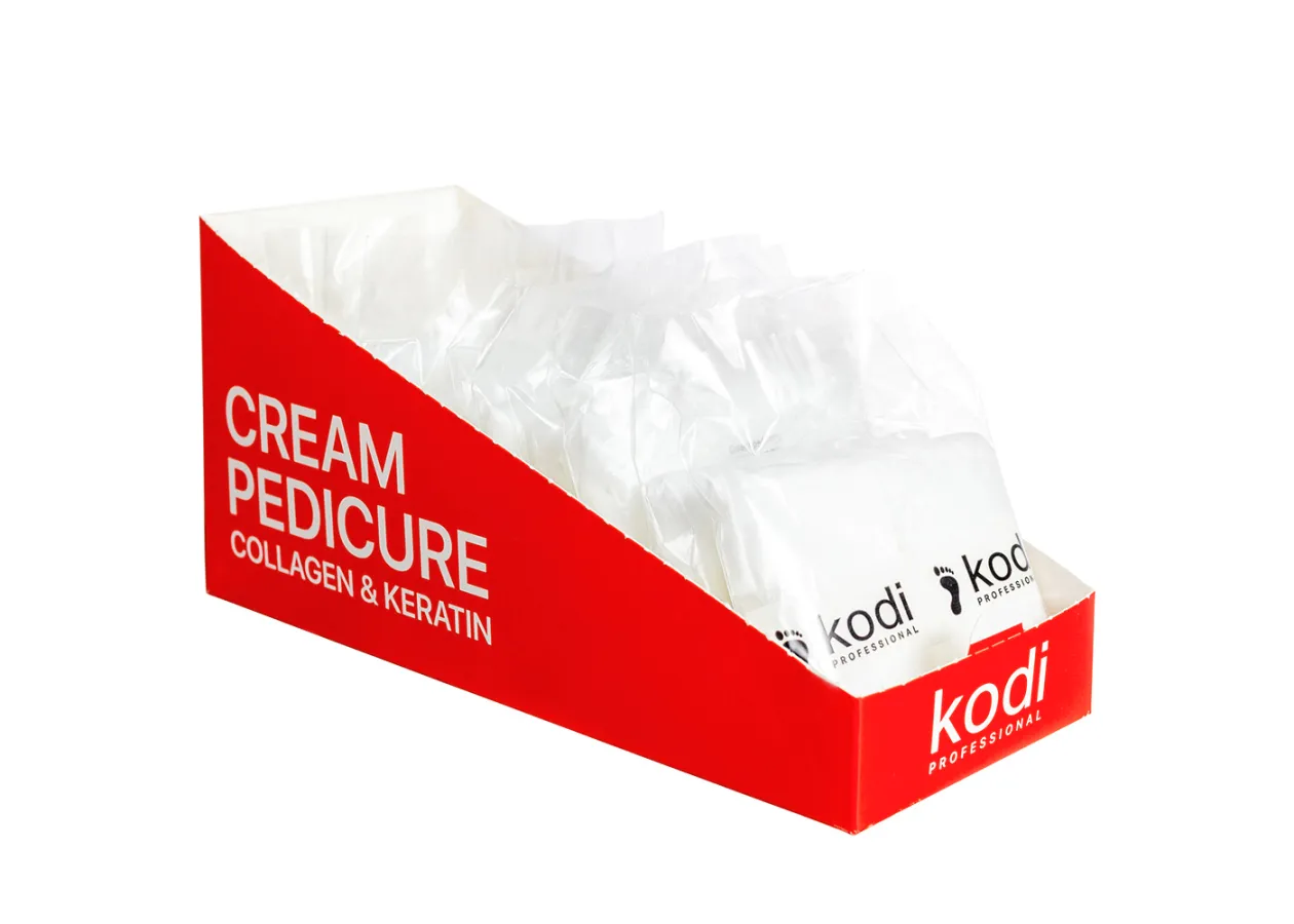 Одноразові шкарпетки для педикюру з кремовою емульсією Kodi