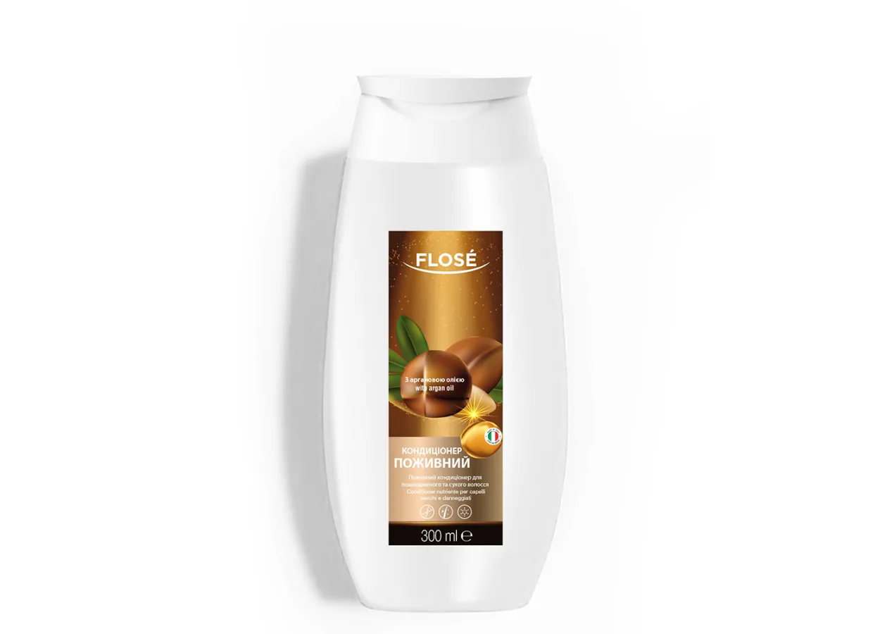 Поживний кондиціонер для пошкодженого та сухого волосся FLOSÉ (300 мл)