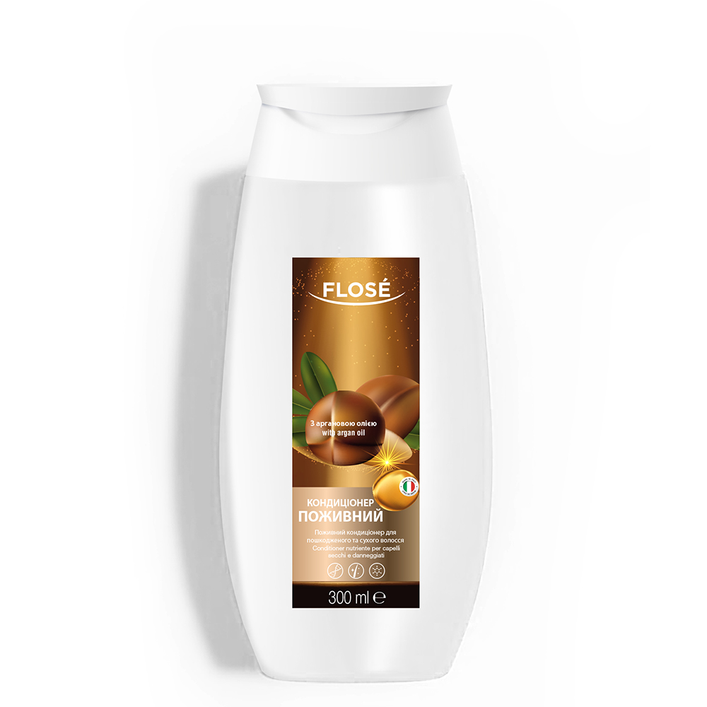 Поживний кондиціонер для пошкодженого та сухого волосся FLOSÉ (300 мл)