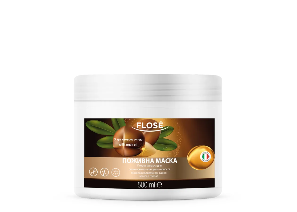 Поживна маска для пошкодженого і сухого волосся FLOSÉ (500 мл)