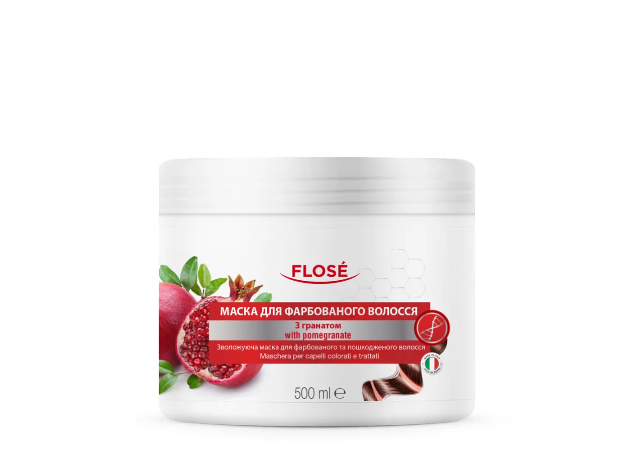 Маска для фарбованого та пошкодженого волосся FLOSÉ (500 мл)