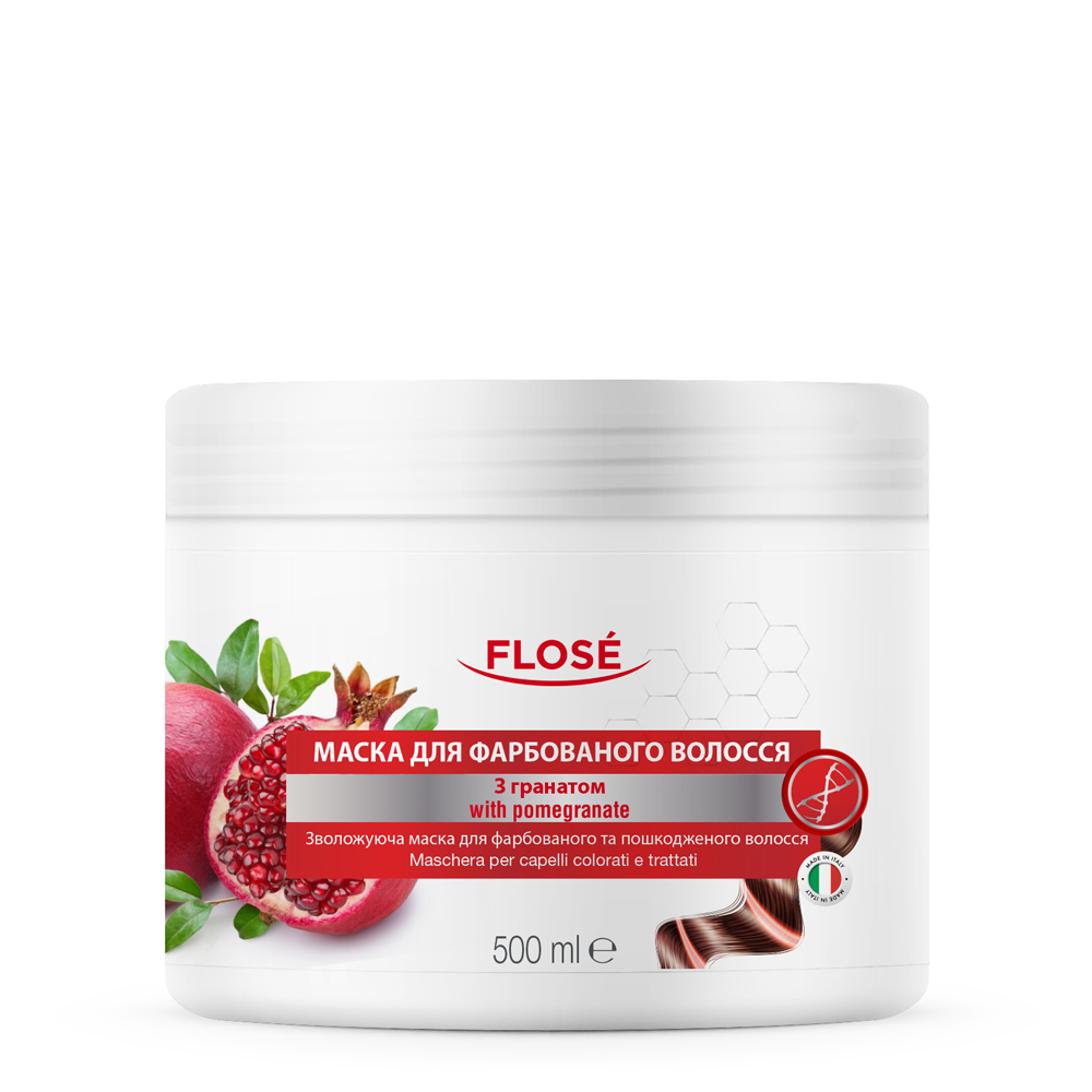 Маска для фарбованого та пошкодженого волосся FLOSÉ (500 мл)
