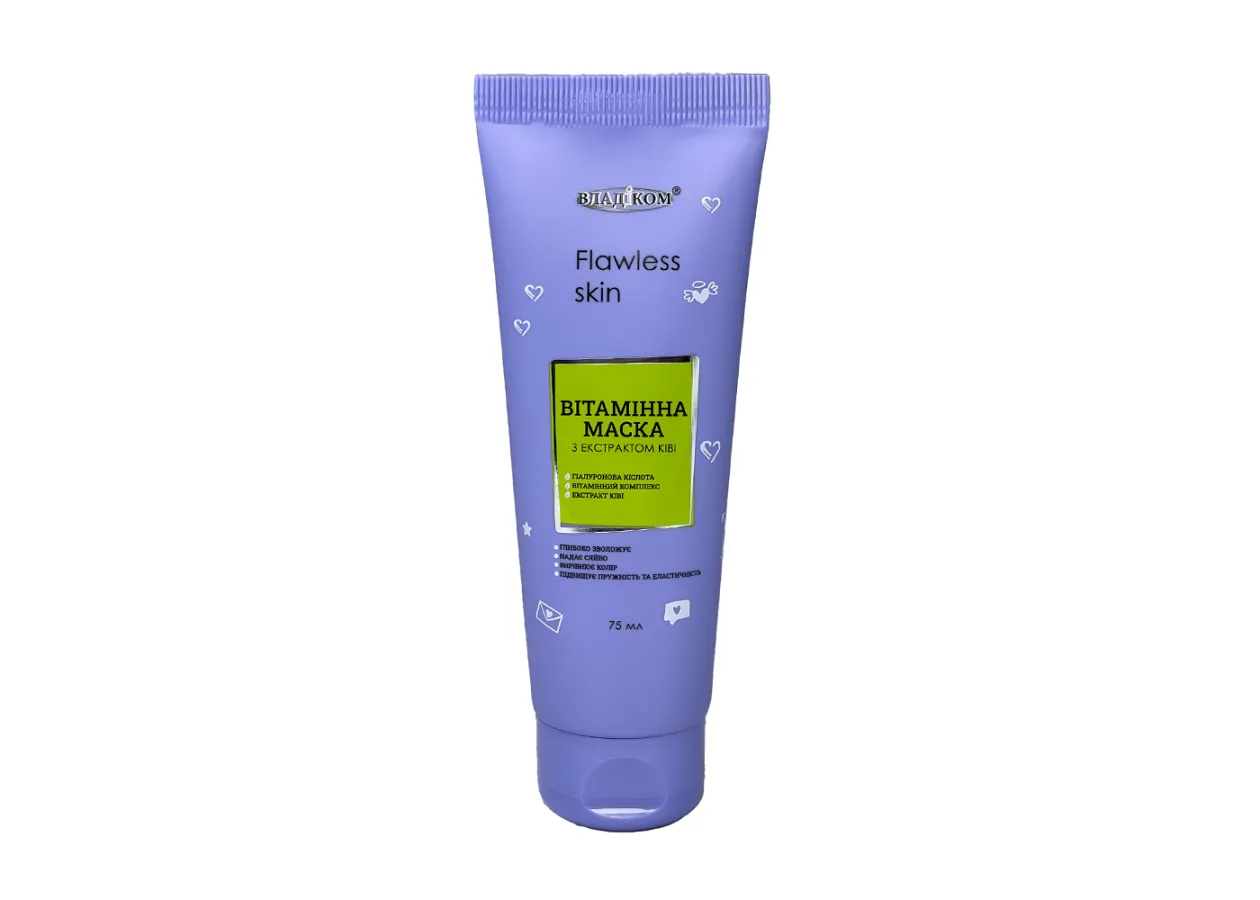 Маска вітамінна для обличчя з екстрактом ківі “Flawless Skin” ВЛАДІКОМ (75 мл)