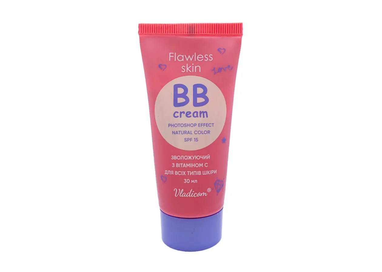 ВВ-крем зволожуючий з вітаміном С для всіх типів шкіри “Flawless Skin” ВЛАДІКОМ (30 мл)