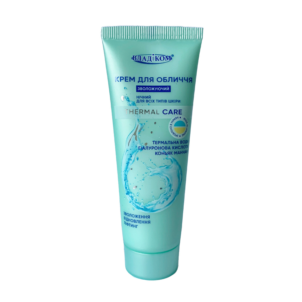 Крем для обличчя “Thermal care” зволожуючий нічний для всіх типів шкіри ВЛАДІКОМ (50 мл)