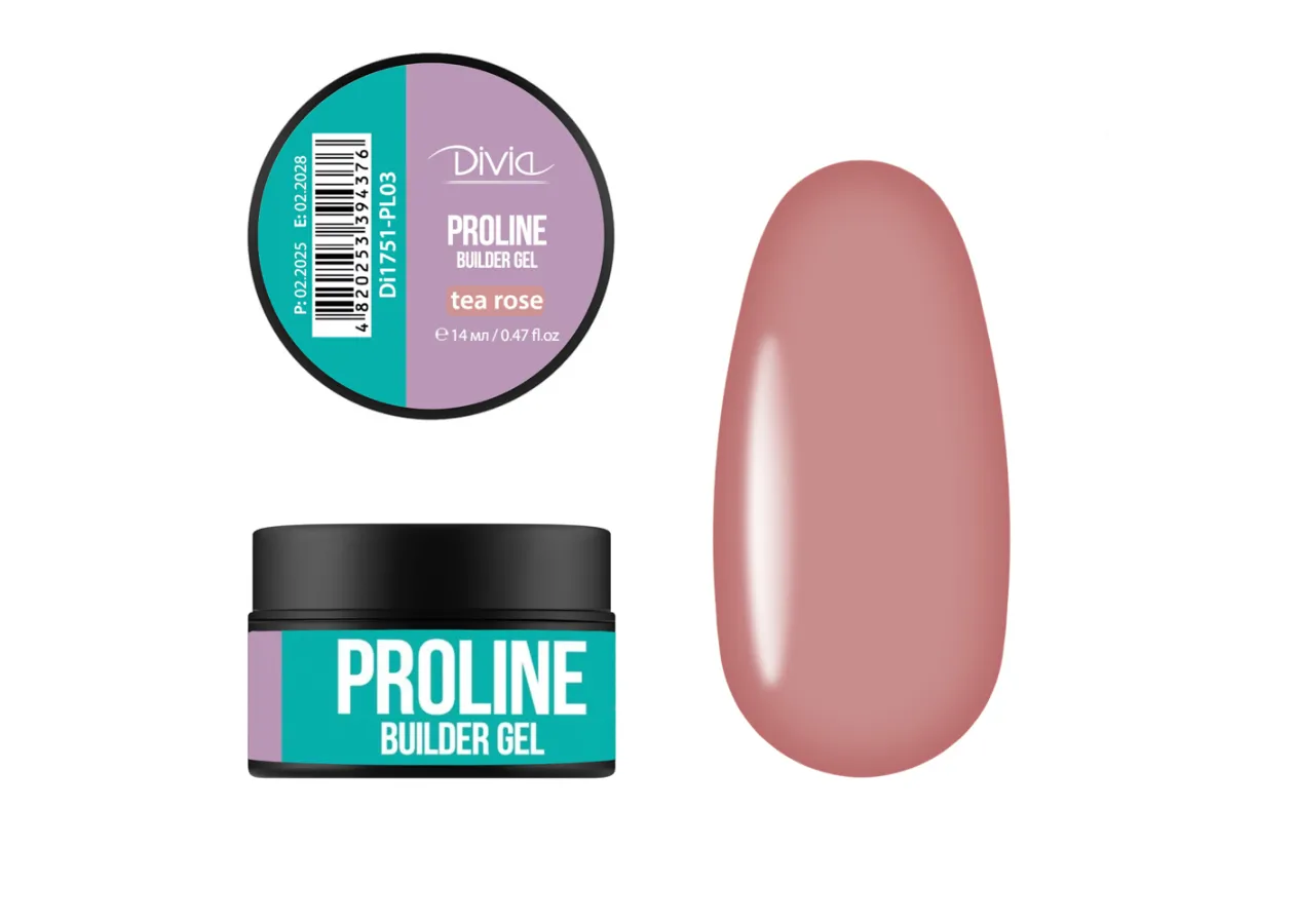Гель будівельний Divia “ProLine Builder Gel“ Di1751 (14 г)