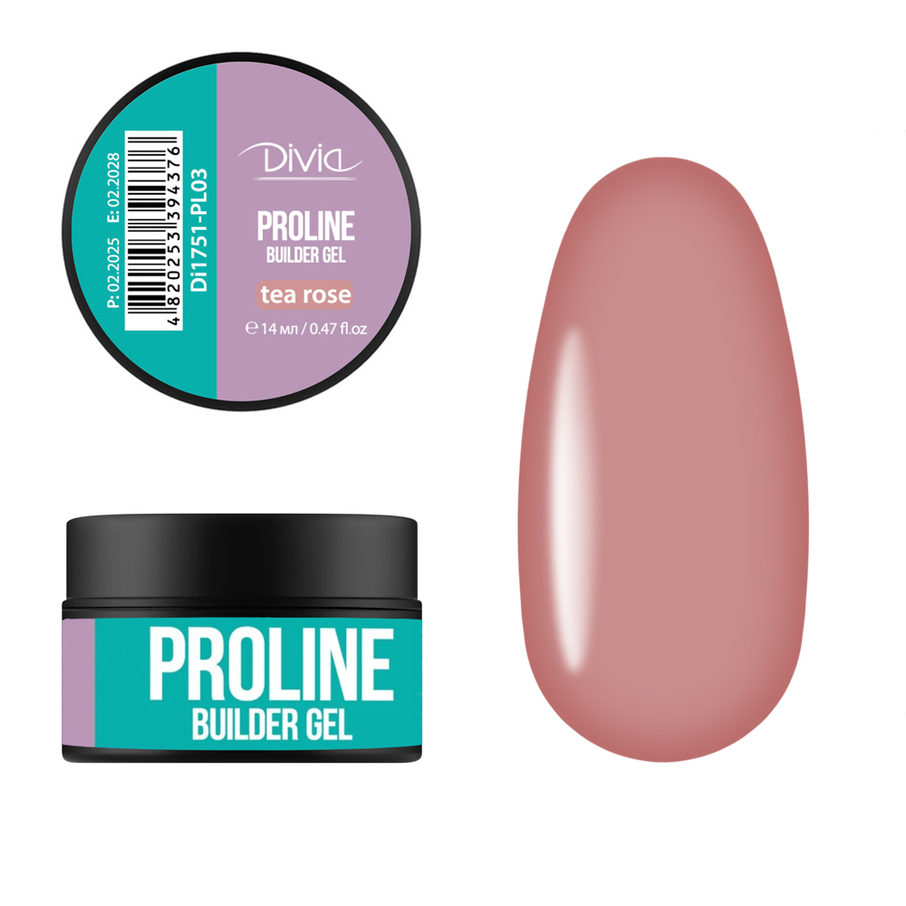 Гель будівельний Divia “ProLine Builder Gel“ Di1751 (14 г)